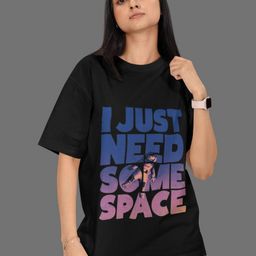 SNUG24 Typographic Printed Drop-Shoulder Sleeves Pure Cotton Oversized T-shirt-image-85