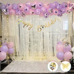 Special You 83Pcs Pink & Purple Birthday Decor-45