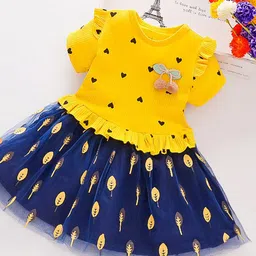 YK Print Fit & Flare Dress-image-94
