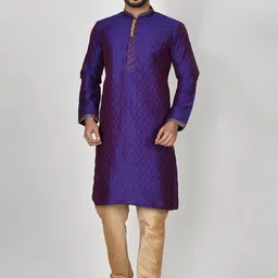 RANAK Men Regular Kurta with Pyjamas-9