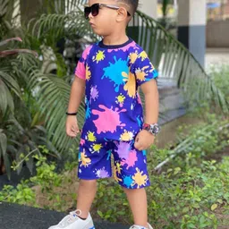 Sagar Impex Unisex Kids Printed T-shirt with Shorts-image-80
