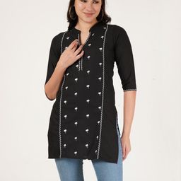 Embroidered Pure Cotton Womens's Tops-image-75