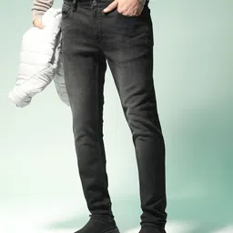 Flying Machine Men Black Jackson Slim Fit Low-Rise Light Fade Stretchable Jeans-image-83