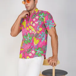 Kook N Keech Men Floral Printed Casual Shirt-picture-52