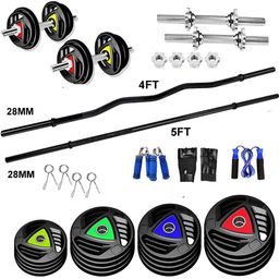 YMD Set Of 35 Rods & Plates Home Gym Combo-4