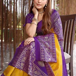 Lookmark Woven Design Zari Designer Banarasi Saree-image-25