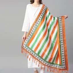 Dupatta Bazaar Tiranga Printed Silk Dupatta-46