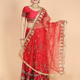 NAMASKAR Ethnic Motifs Embroidered Dupatta-image-29