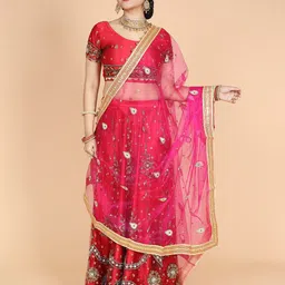 NAMASKAR Ethnic Motifs Embroidered Dupatta-picture-29
