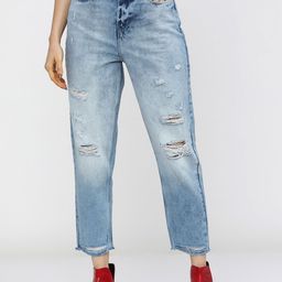 Tokyo Talkies Women Blue Slim Fit High-Rise Heavily Distressed Stretchable Jeans-image-26