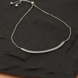 VANBELLE Women 925 Sterling Silver Rhodium-Plated Link Bracelet-2