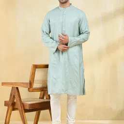 Fabindia Solid Mandarin Collar Straight Kurta-picture-36