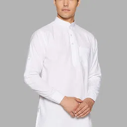 ROYAL KURTA Men White Chikankari Summer Sheers Kurta-image-16
