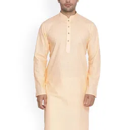 ROYAL KURTA Solid Mandarin Collar Straight Kurta-image-96