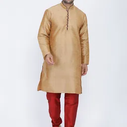 ROYAL KURTA Mandarin Collar Long Sleeves Kurta-image-90