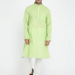 ROYAL KURTA Mandarin Collar Straight Kurta-image-83
