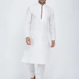 ROYAL KURTA Mandarin Collar Long Sleeves Kurta-image-94