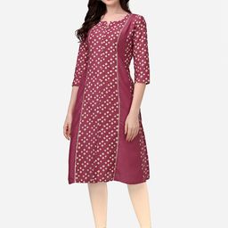 HERE&NOW Bandhani Printed Kurta-image-55