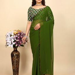 K 5 Fashion Pure Georgette Saree-image-80