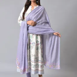 W Floral Printed Dupatta-14