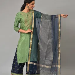 W Woven Design Dupatta with Zari-31