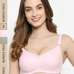 Floret Pack of 2 Non Padded Non Wired Minimizer Bra-image-44