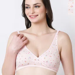 Inner Sense Pack Of 3 Floral Full Coverage Anti Microbial Maternity Bras-picture-5