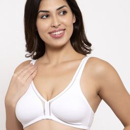 Prag & Co White Solid Non-Wired Non Padded Everyday Bra AB20530BW-picture-38
