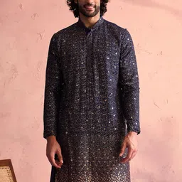 SHRESTHA BY VASTRAMAY Sequinned Embellished Straight Kurta-picture-30