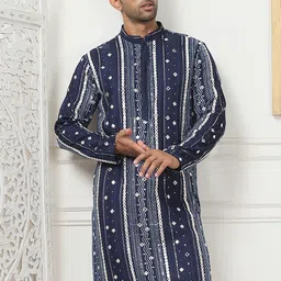 Anouk Men Embroidered Flared Sleeves Kurta-image-51