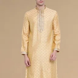 Sanwara Ethnic Motifs Printed Thread Work Strigth Kurta-image-8