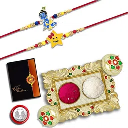 DeoDap Multi Pooja Thali Rakhi Gift Set-image-39