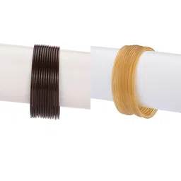 1ST TIME Set Of 24 Brown Alloy Bangles-picture-18