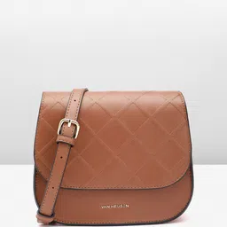 Van Heusen Geometric Textured Sling Bag-89