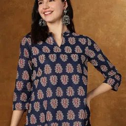JANAKDULARI CREATION Floral Print Cotton Top-picture-47