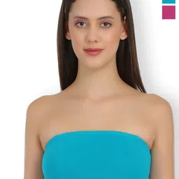 SELFCARE Pack Of 2 Full Coverage Non Padded Bandeau Bra With All Day Comfort-9