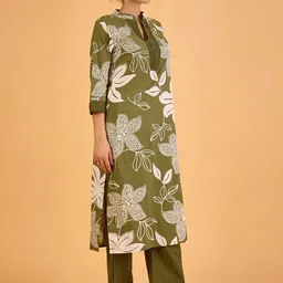 dhartii Printed Pure Cotton Tunic With Trousers Co-Ords-image-9