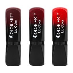 Color Art Set Of 3 Long-Lasting Lipstick - 4 g Each-Dark Maroon, Light Maroon & Bright Red-image-59