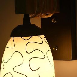 SOMIL Black Glass Cylinder Printed Wall Lamps-picture-43