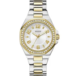 GUESS Women Embellished Dial & Stainless Steel Bracelet Straps Analogue Watch GW0877L5-picture-57