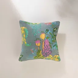 FREEDOM TREE Green & Pink Floral Square Cushion Covers-23