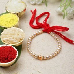 ZENEME Beaded Mauli Thread Rakhi-image-12