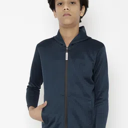 CHIMPRALA Boys Navy Blue Lightweight Running Sporty Jacket-image-82