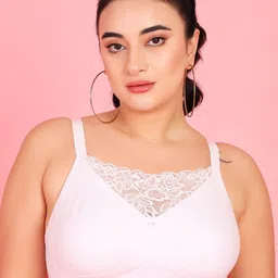 Curvy Love Plus Size Full Coverage Non Padded Cotton Camisole Bra With All Day Comfort-picture-0