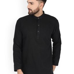 Enciger Cotton Mandarin Collar Straight Kurta-image-17