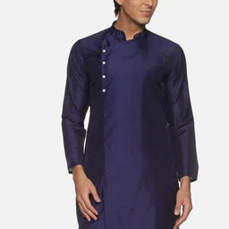 Sethukrishna Men Navy Blue Kurta-35