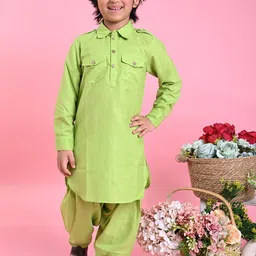 SAKA DESIGNS Boys Pathani Kurta With Dhoti Pants-10