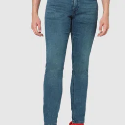 Celio Men Teal Blue Solid  Slim Fit High-Rise Jean-picture-42