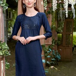 Anouk Embroidered Straight Kurta-image-27