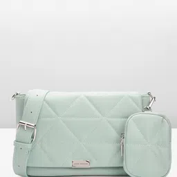 Lino Perros Geometric Textured Structured Sling Bag with Quilted Detail-81